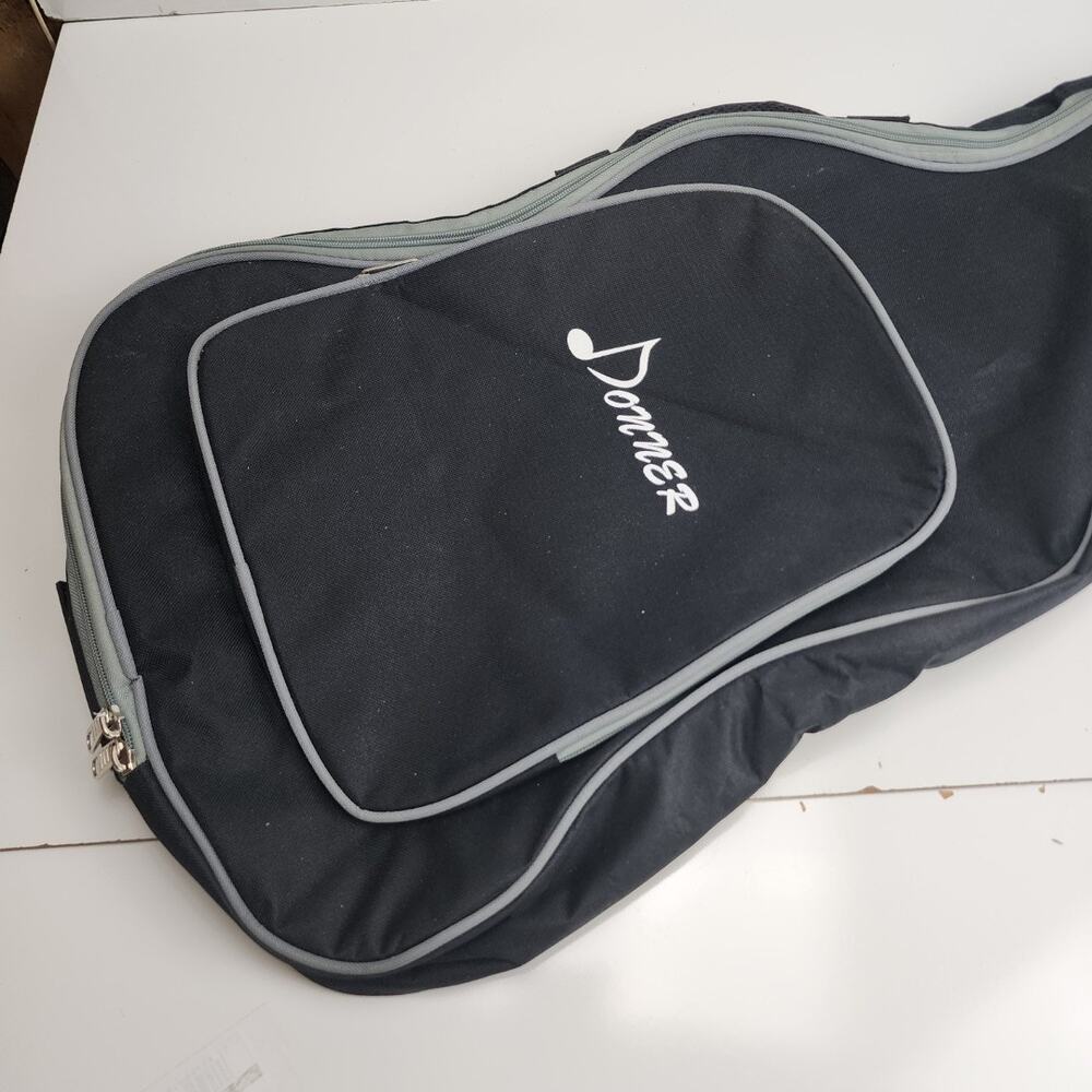Donner Padded Gig Bag for Acoustic or Electric Guitar Backpack Straps w/ Pocket